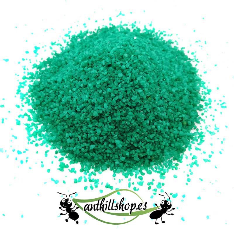 Decorative green quartz sand for anthills