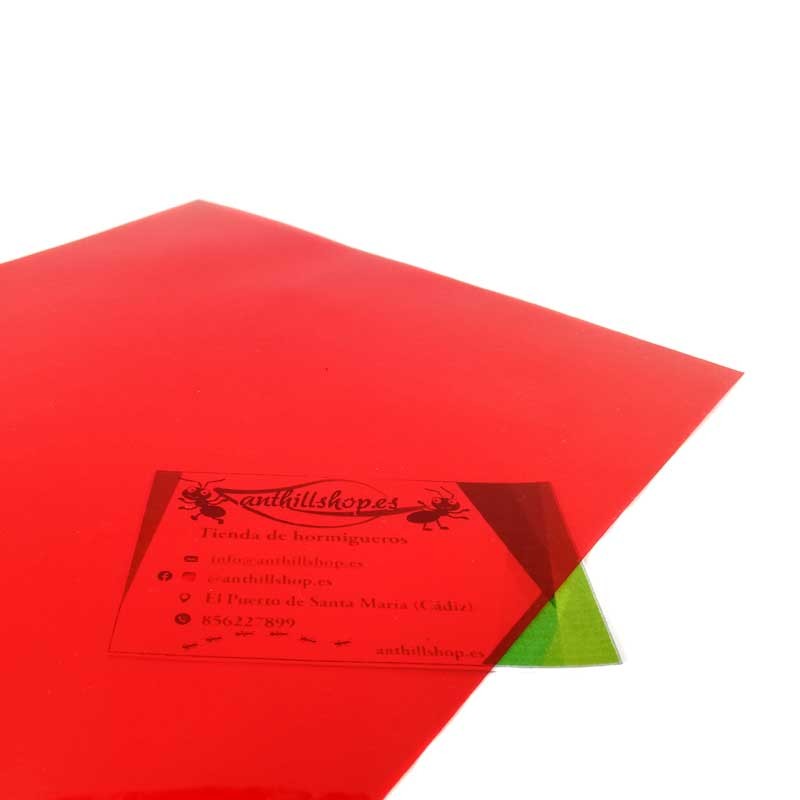 ACETATE ROUGE TRANSPARENT A4