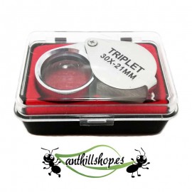 30X 21MM CHROME MAGNIFIER (with box)