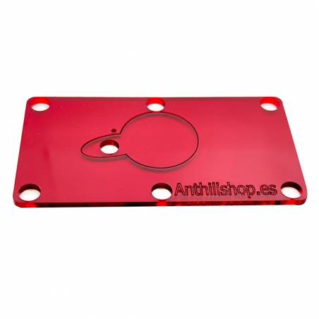 TAPA ROJA PROTECTORA TRANSLUCIDA PARA EL HORMIGUERO 12X12 SETA